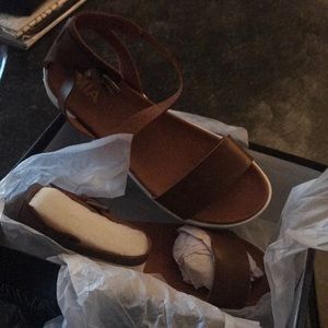 Mia brown strap sandals